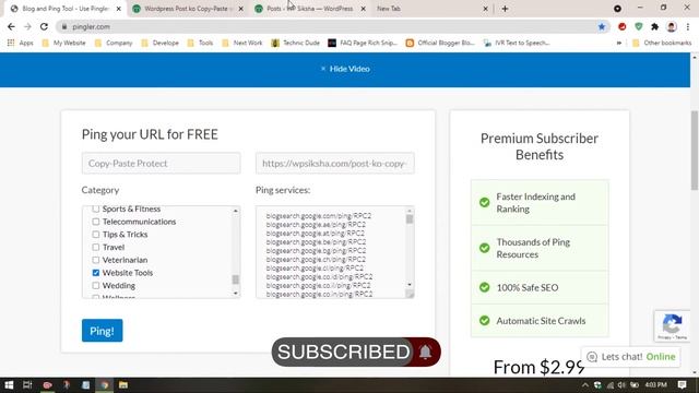 Fast Indexing | How to Set Auto Ping in your Website смотреть онлайн