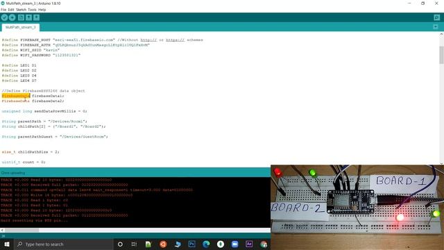 IOT with Firebase : Multipath Streaming Switch/Sensor Values to ESP8266 | Control Multiple Nodes смотреть онлайн
