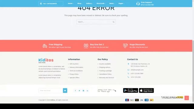 Kiditos - Baby and Kids Multi Store WooCommerce Theme baby children Build Website смотреть онлайн