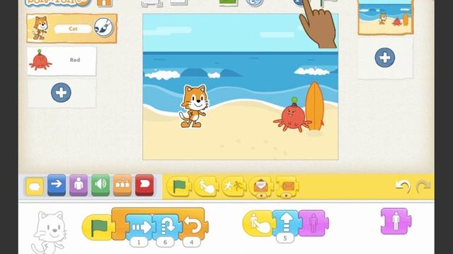 Scratch Junior. Демонстрация работы программы смотреть онлайн
