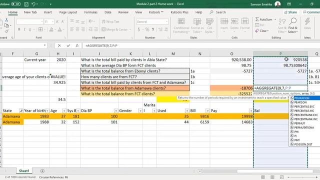 Fundamentals of Microsoft Excel Tutorial with Havron Professional Development Group Module 2 Part 3 смотреть онлайн
