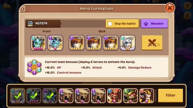 Idle Heroes - Petrify Meme Team Seal Land, Aspen and Tower Progression смотреть онлайн