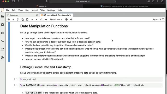 Database Essentials - Predefined Functions - Date Manipulation Functions смотреть онлайн