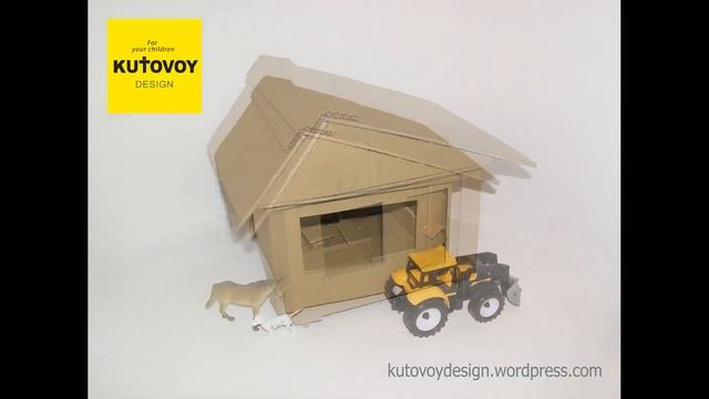 HOUSES for toys. From corrugated cardboard. Review H1 and H2 (Rezension / Обзор) смотреть онлайн
