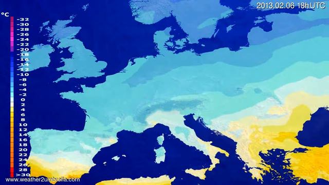 Temperature forecast Europe 2013-02-03 00:00:00 смотреть онлайн