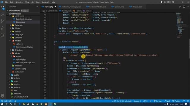 How to import data in excel using CodeIgniter 4 in hindi смотреть онлайн