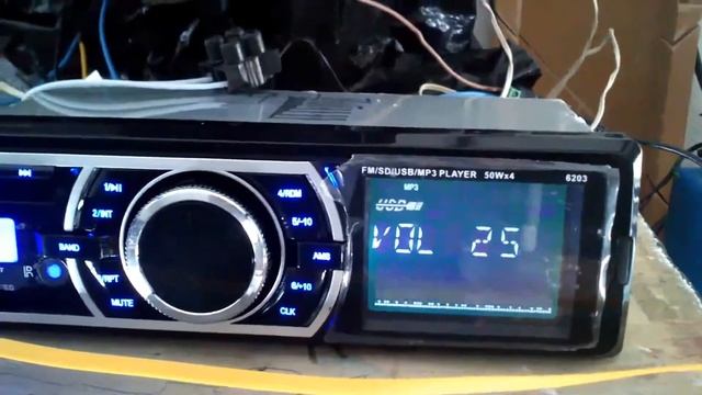 Radio Stereo  MP3 Player FM USB AUX Input pruebas