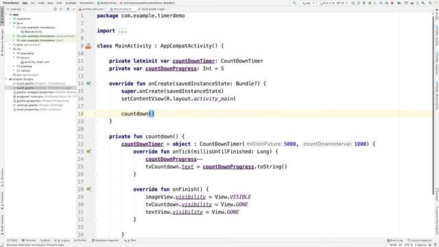 CountDownTimer für deine Android App - Countdown Timer in Android Studio - Kotlin und Java erklärt смотреть онлайн