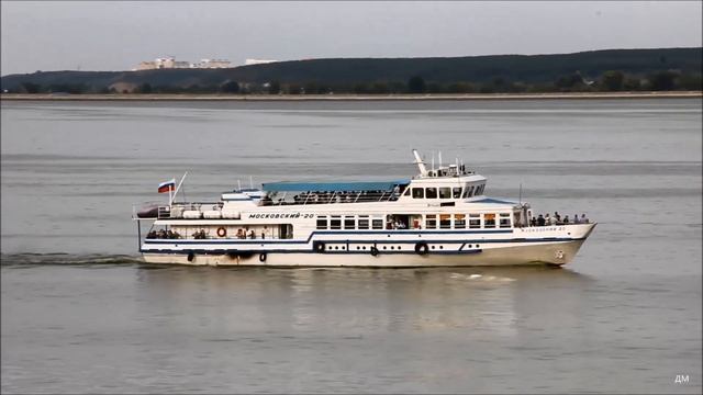 Пассажирский теплоход Московский 20 в Ульяновске 23 08 2021г смотреть онлайн