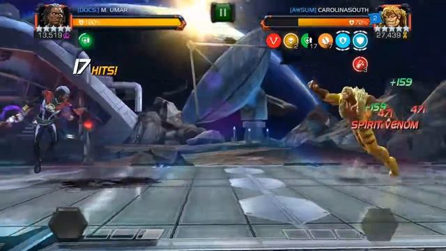 Marvel Contest of Champions: aw node 52 r4 sabertooth sig 200 vs r5 Dr. Voodoo смотреть онлайн
