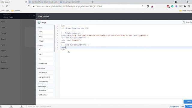 Create a Client Portal with Zoho Creator and Zoho CRM - Zoho Expert смотреть онлайн