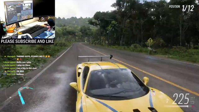 Full Race Ferrari - Forza Horizon 5 - Logitech g29 gameplay смотреть онлайн