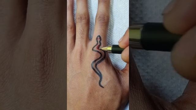 snake finger temporary tattoo design #youtubeshorts смотреть онлайн