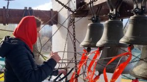 Ксения Звонарева, пасхальный колокольный звон в храме св.Александра Невского при МГИМО