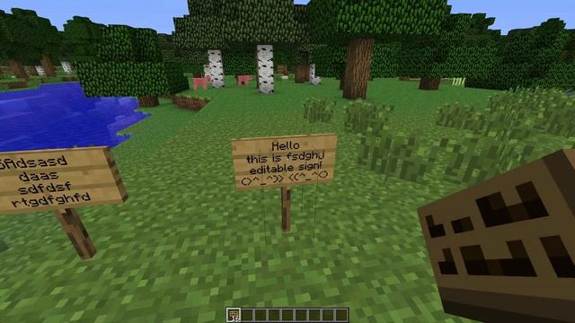 How to edit signs in Minecraft - Sign Advanced GUI Mod Showcase смотреть онлайн