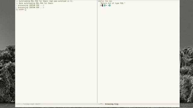Browsing documentation in Emacs with MGL-PAX смотреть онлайн