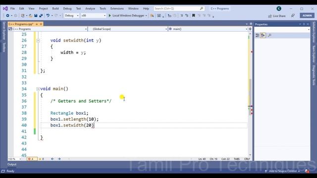 28. Getters and setters in C++ in Tamil || Tamil Pro Techniques || смотреть онлайн