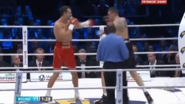Кличко Вах 1 раунд