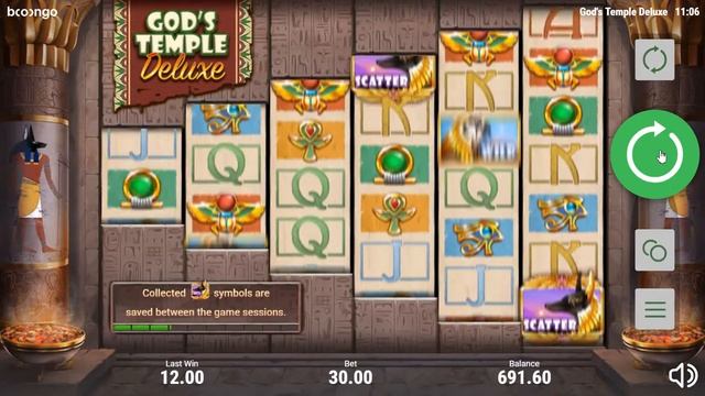 Игровой автомат God's Temple Deluxe (Booongo) смотреть онлайн