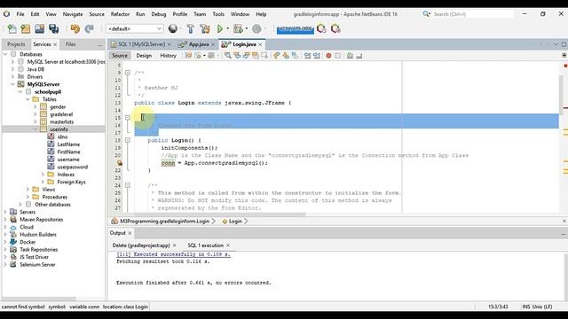 Gradle Java Application - Netbeans 16 with MySQL Server Database - How to add dependency in Gradle смотреть онлайн