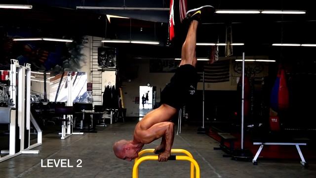Согнутая стойка на брусьях (BENT ARM HANDSTAND)720p смотреть онлайн