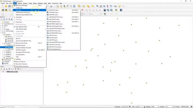 Import Spreadsheets in QGIS смотреть онлайн