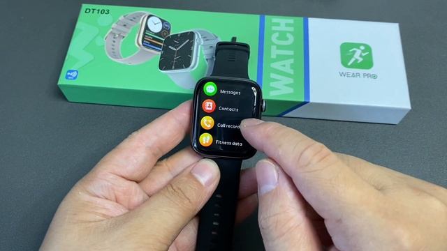 VWAR DT103 Black Smart Watch UNBOX- Real Heart Rate Monitor & Blood Oxygen 1.9" Screen VS Colmi C60 смотреть онлайн