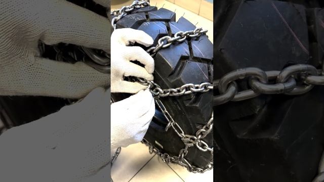 Монтаж цепей противоскольжения тип сота для вилочных погрузчиков смотреть онлайн