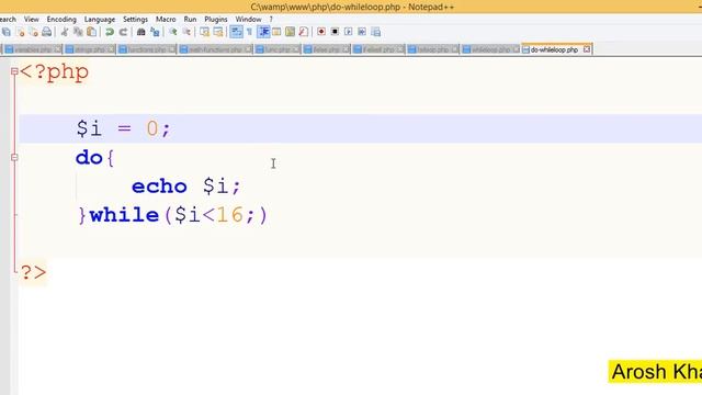 16 Do while loop in PHP смотреть онлайн