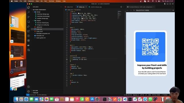 Front End Challange by Front End Mentor – QR Code Component смотреть онлайн