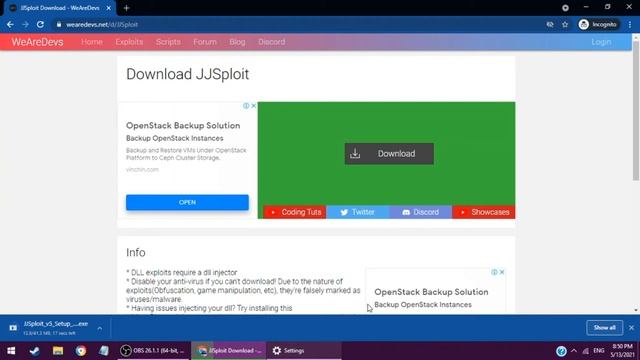 How To Download Roblox Exploit ( JJSploit ) Easy смотреть онлайн
