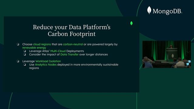 Designing Sustainable Architectures with MongoDB (MongoDB World 2022) смотреть онлайн