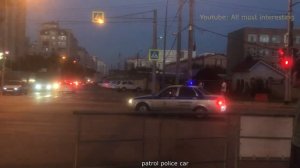 Police responding compilation | manual siren, wail, yelp