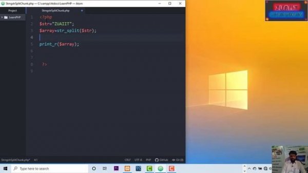How to Learn about PHP String Str Split and Chunk Split Part-64 by Zain Ul Abideen IIT Chakswari
