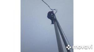 мастер класс "Движение на опоре ЛЭП на когтях KLM634"