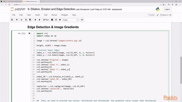 18 Dilation, Erosion, and Edge Detection Practical смотреть онлайн