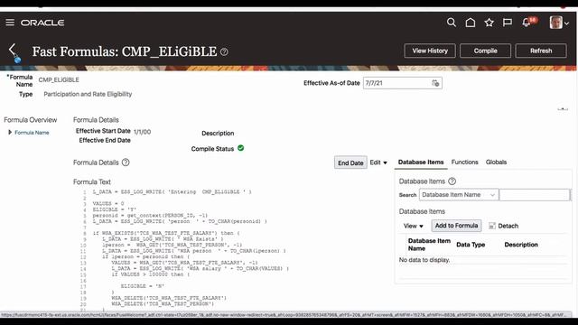 WSA II - Oracle Fusion HCM Fast Formula Tutorial - 18 смотреть онлайн