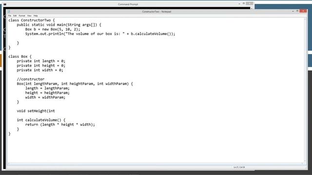 Learn Java Programming - Constructors Part 2 Tutorial смотреть онлайн