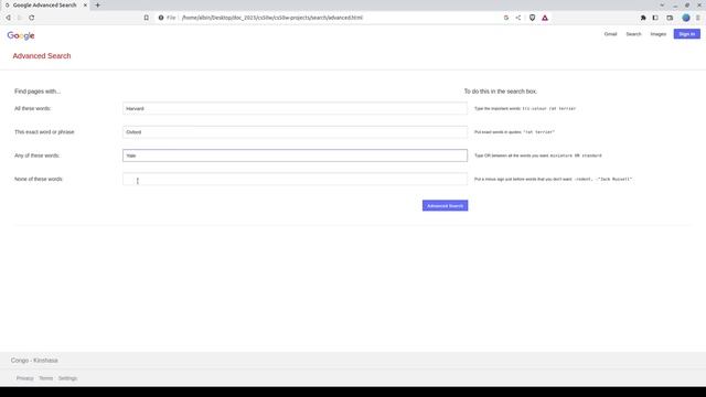 CS50’s Web Programming with Python and JavaScript | Problem set0 Search смотреть онлайн