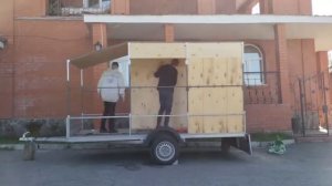 обивка прицепа фанерой