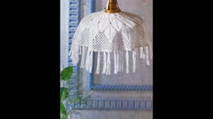 Вязаные абажуры