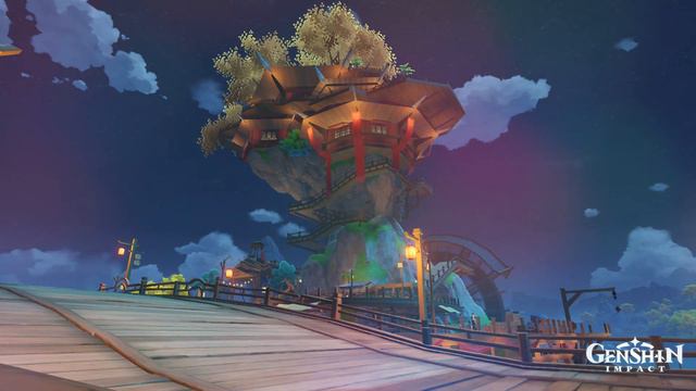 Sojourner's Sweet Dream Wangshu Night _ Genshin Impact Liyue OST смотреть онлайн