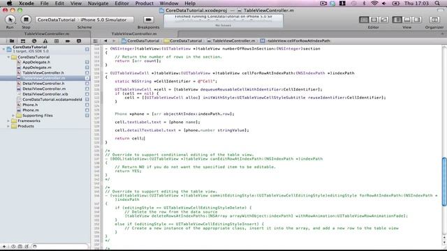 iPhone Core Data 3 - Adding, Viewing, Deleting смотреть онлайн