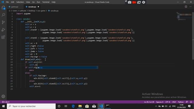 7-how to make a 2D game using python-اضافة شخصية ثانية смотреть онлайн