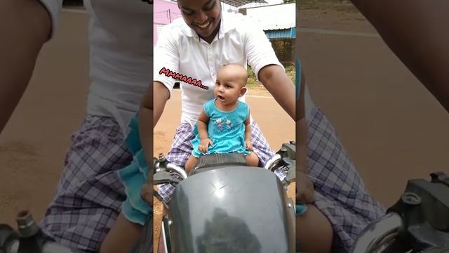 first bike ride...Aqsa laddoo?? || cute baby Aqsa fun moment (part-001) смотреть онлайн