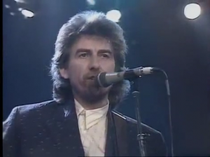 George Harrison (feat. Eric Clapton) - «While my guitar gently weeps» (Live 1987)