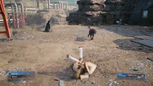 Final Fantasy VII Remake Intergrade Use Fire Ninjitsu and Art of War Defeat Warg Wolves смотреть онлайн