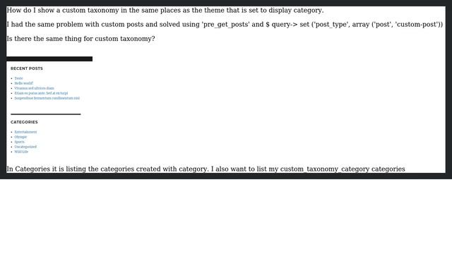 Wordpress: Show custom taxonomy in theme смотреть онлайн