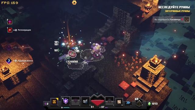 Minecraft Dungeons-Мшистая Пещера_ смотреть онлайн