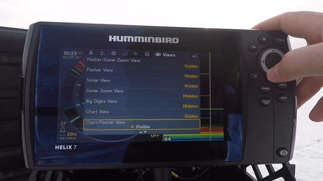 How To Set Up a Humminbird Helix 5 or 7 for Ice Fishing. My Settings and Basic Features. смотреть онлайн